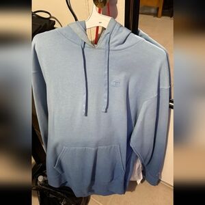 Champion Men's Light Blue Hoodie